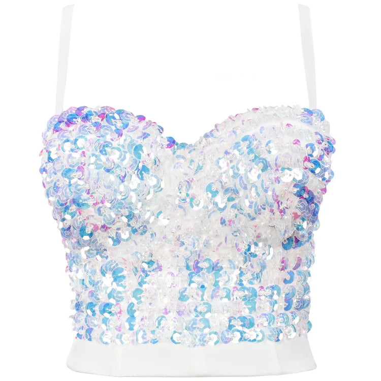 Rhinestone Bustier Top