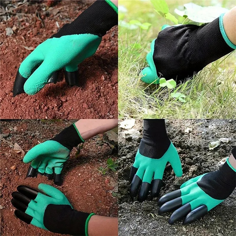Garden gloves with claws
