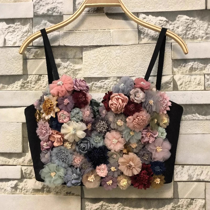 Rhinestone Bustier Top