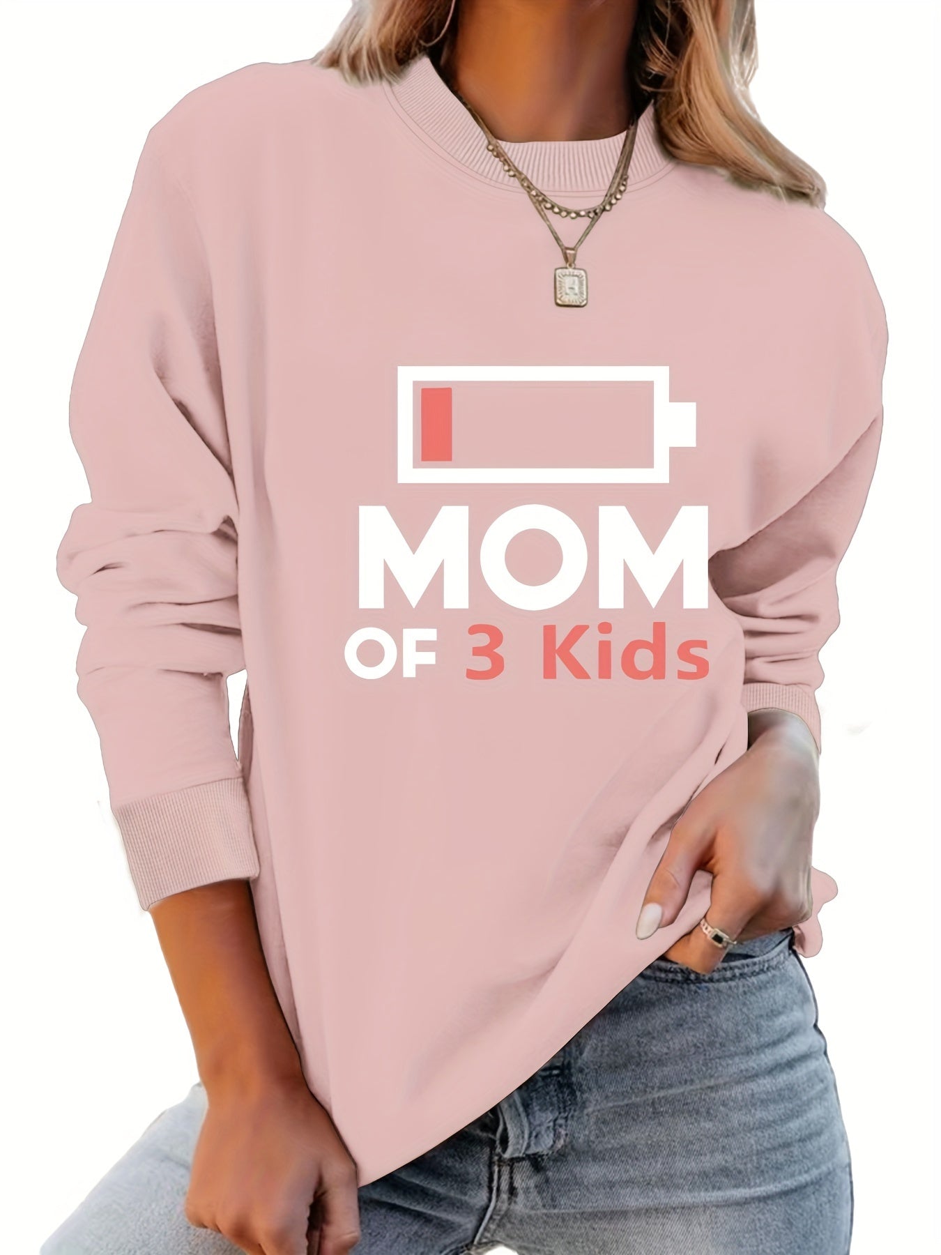 Mom Of 3 Kids Sweatshirt