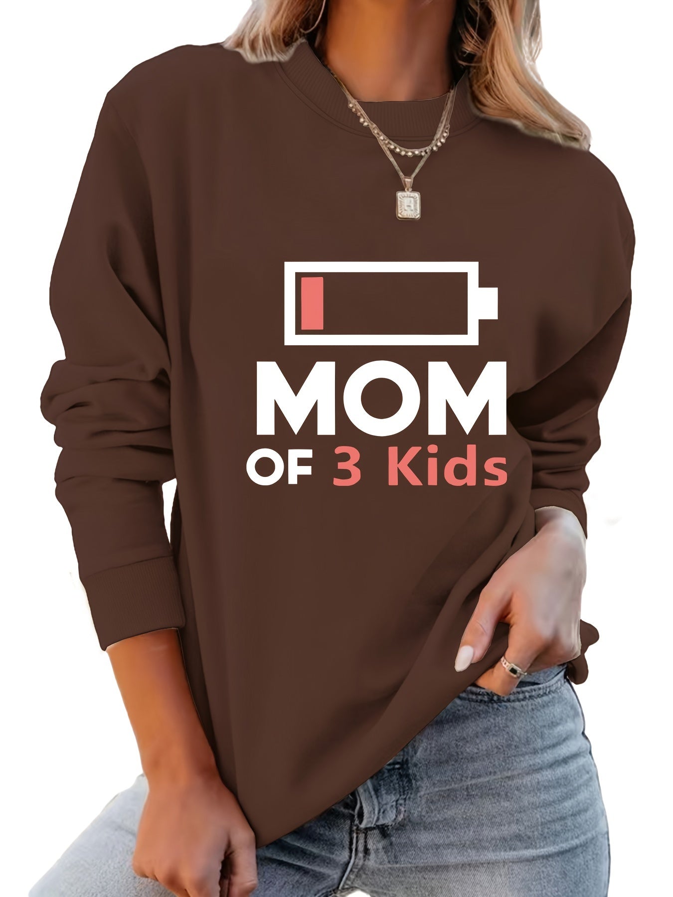 Mom Of 3 Kids Sweatshirt